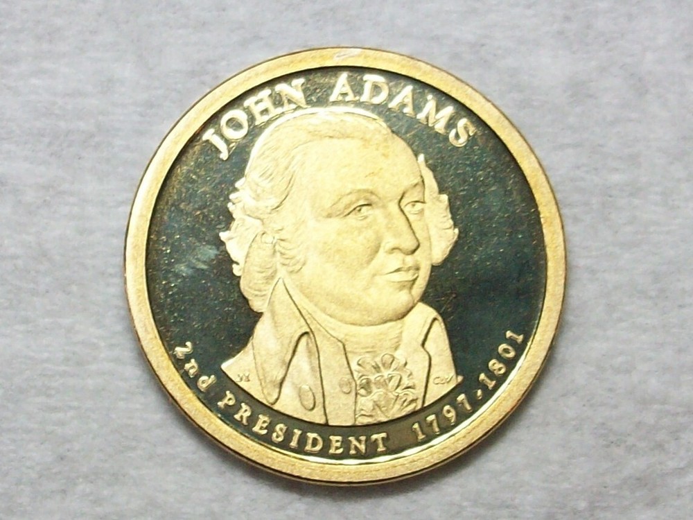 2007 S John Adams Presidential Proof $1 One Dollar Circulated