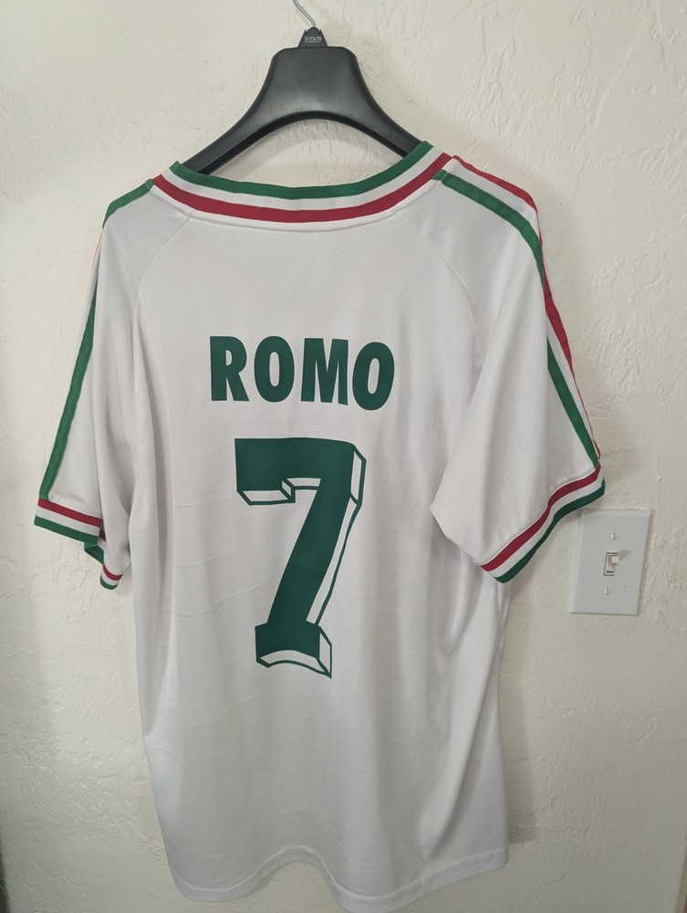 Luis Romo #7 Mexico White Jersey