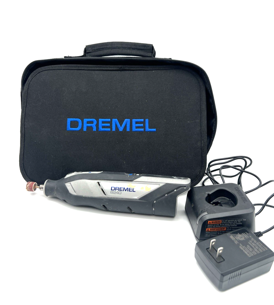 DREMEL 8240 Cordless Rotary Tool Kit with Carrying Case Used