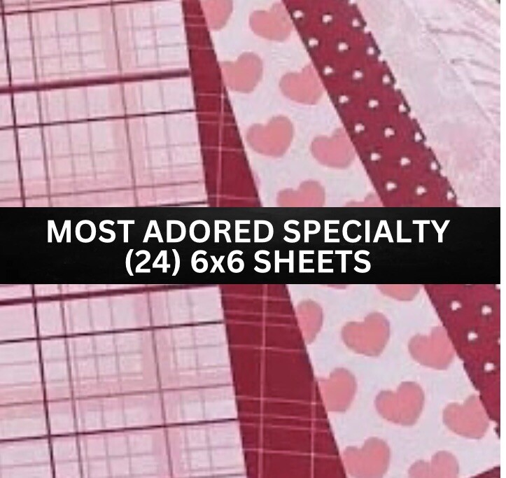 Stampin Up MOST ADORED SPECIALTY Designer Series Paper DSP - (24) 6x6 Sheets