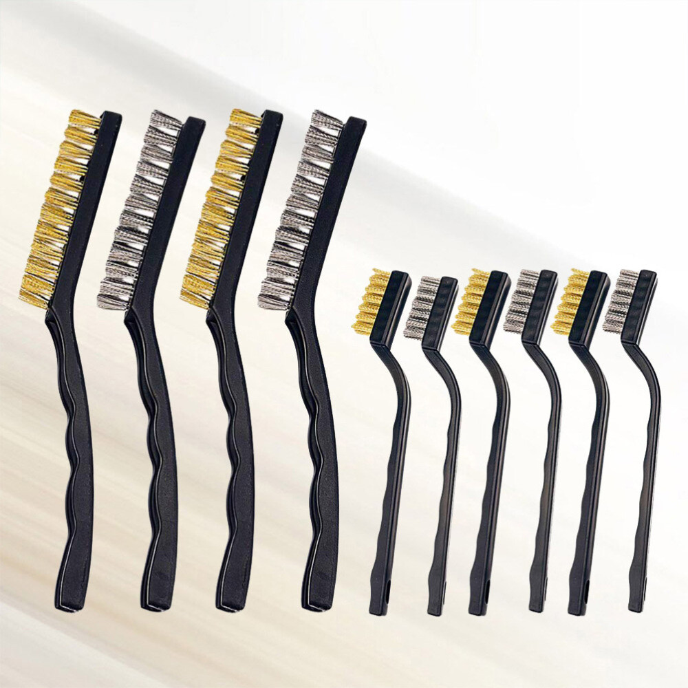 10-Piece Car Groove Cleaning Brass Wire Brush Set
