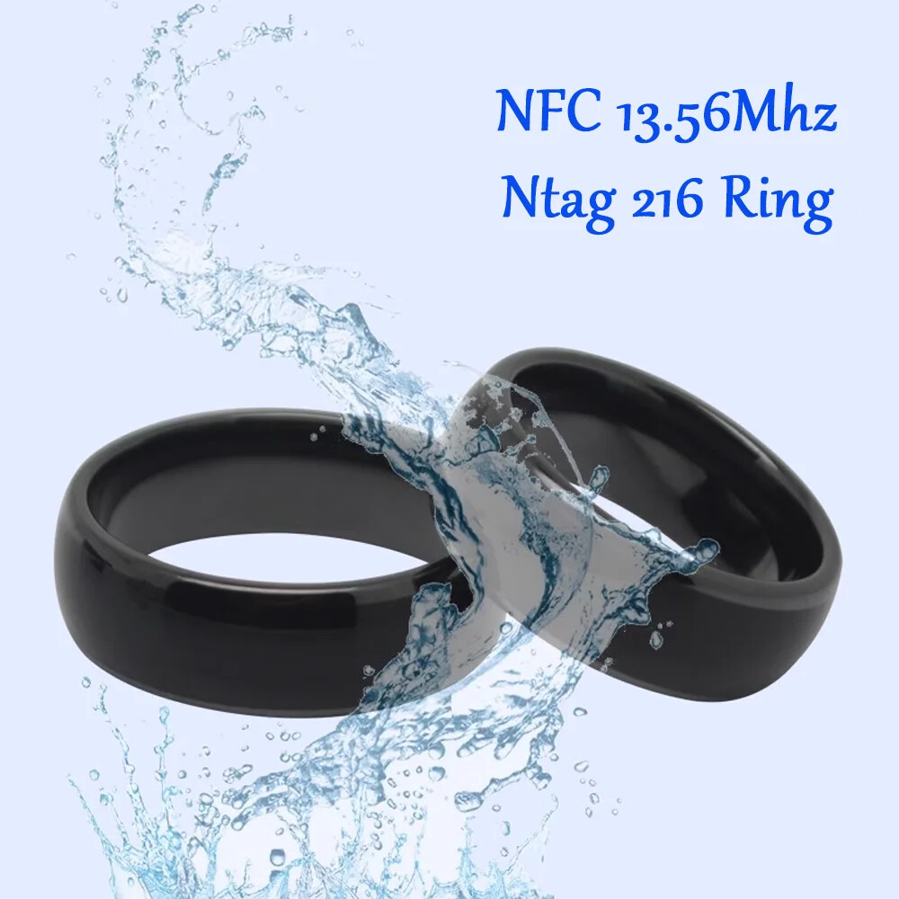 NFC Smart Chip Ring 13.56MHz ISO1443 888Bytes Amiibo Business Card Token Lot-image
