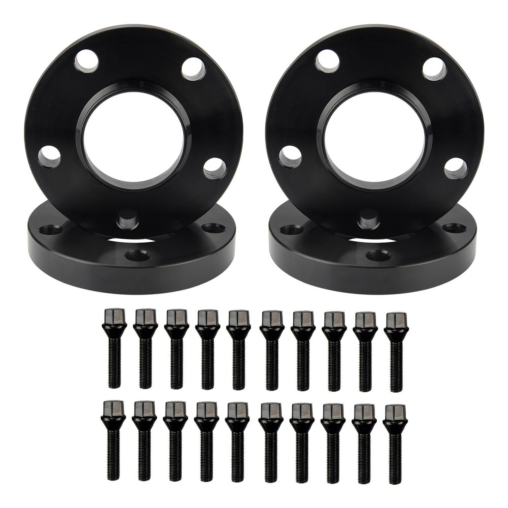 4PC 15mm 5X120-M12*1.5''-72.56 + BOLTS Wheel Spacers Adapers For BMW
