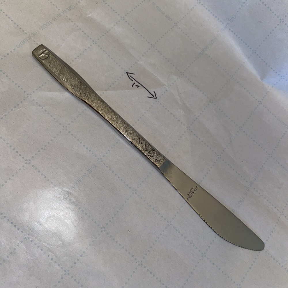EASTERN AIRLINES First Class Silverware Knife Abco Vintage NOS Dinner Service-image
