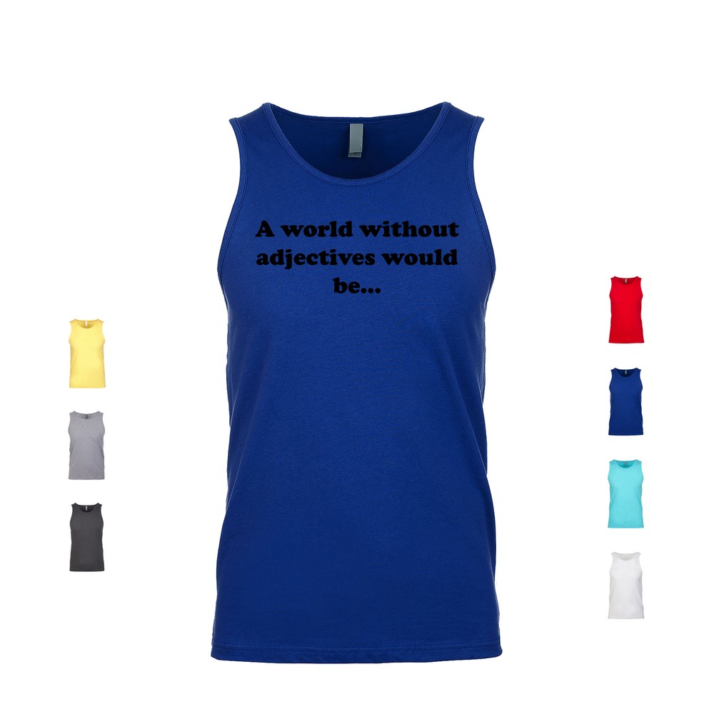 Boring Grammar World: English Vocabulary Men's Tank Top  -image