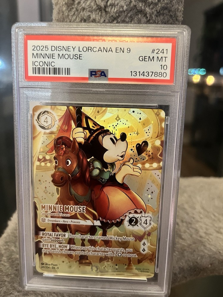 Minnie Mouse Iconic Lorcana PSA 10 Fabled