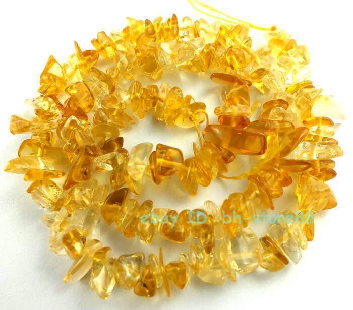 3x5-5x10mm Natural Citrine Baroque Gemstone Beads 16