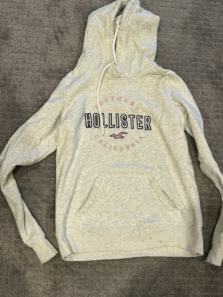 Hollister California Hoodie Women's XSmall Gray Full Zip Long Sleeve