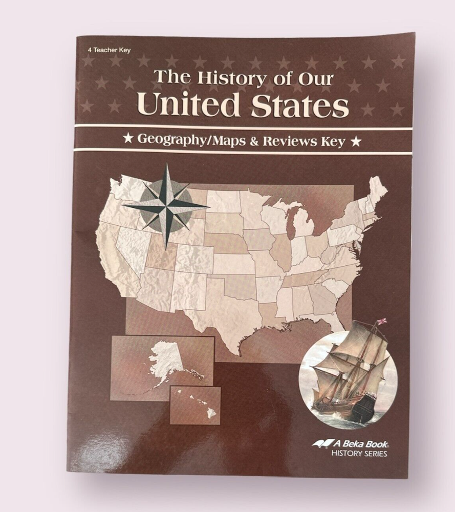 Abeka US History Geography Maps Reviews Homeschool Answer Key  -image