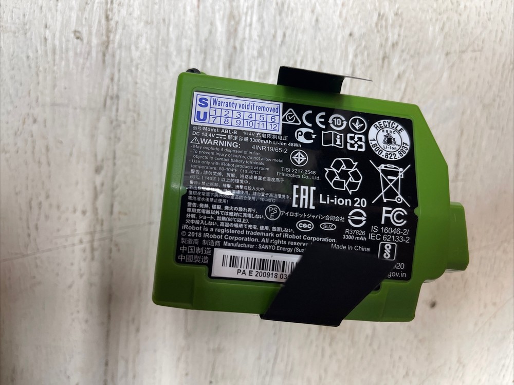 New ABL-B 3300mAh Replacement Battery for iRobot Roomba S9 S9+ S9550 9550 Robot Vacuum-image