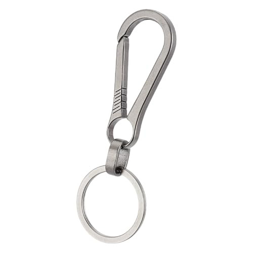 Durable Alloy Carabiner Keychain Clip with Quick Release Key Ring Holder