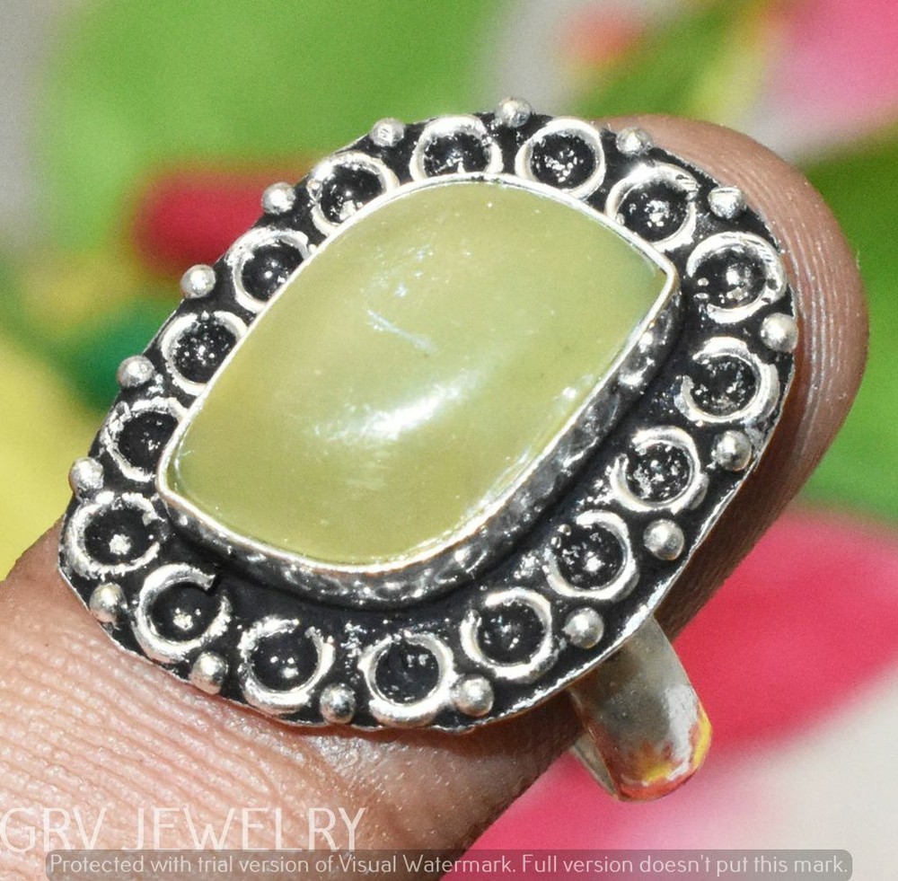 Natural Onyx Gemstone Ring Handmade Jewelry Us Size 8