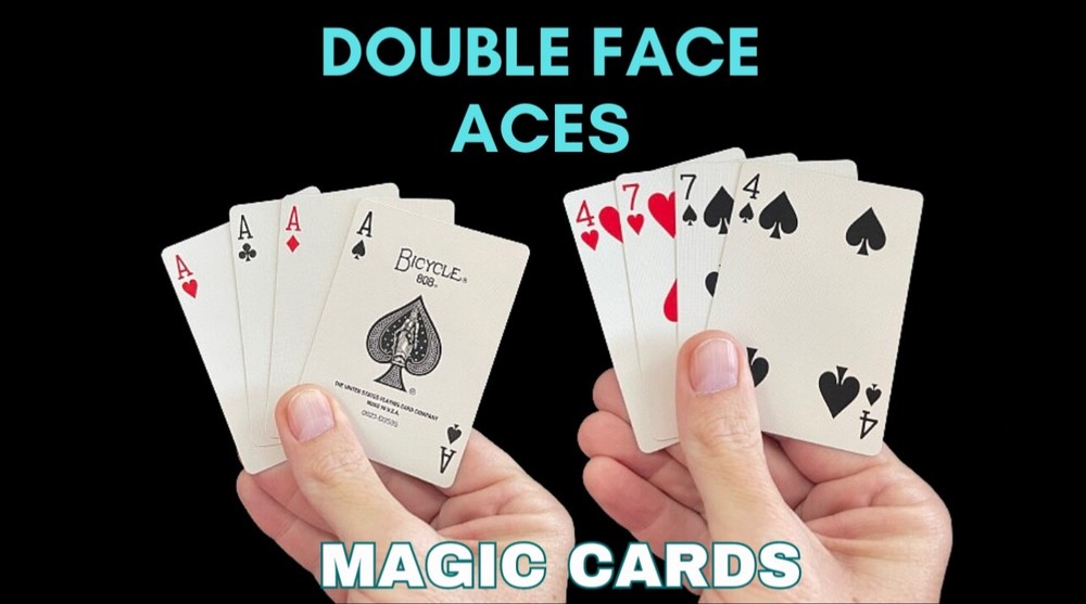 Double Face Aces - Magic Gaff Cards - Bicycle Cards