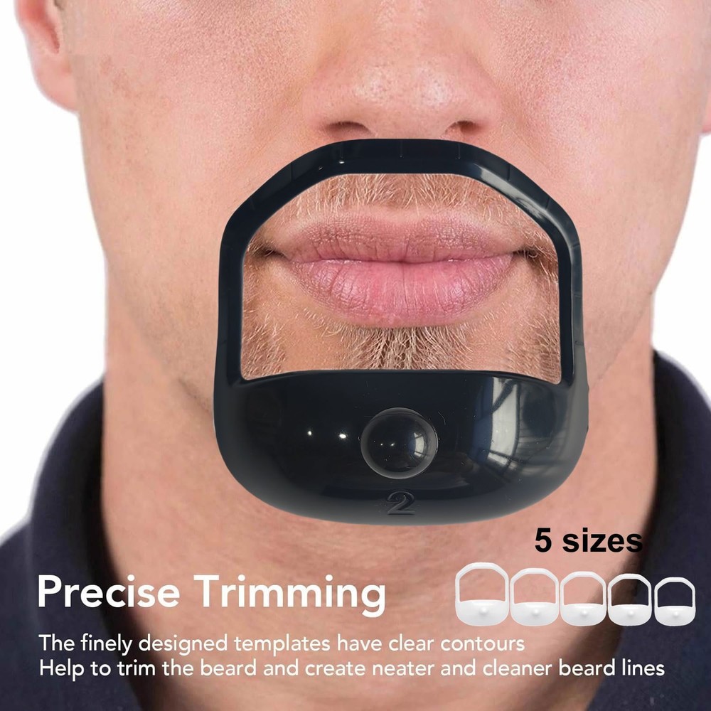 Men's Beard Styling Template Mustache Beard Goatee Shaving Shaper Guide Tool