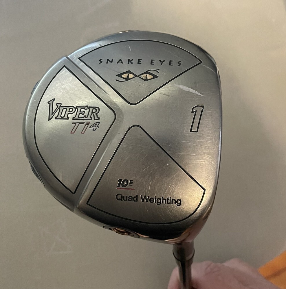 Snake Eyes Viper Ti4 Quad Weighting Driver 10.5° Graphite Shaft R Flex