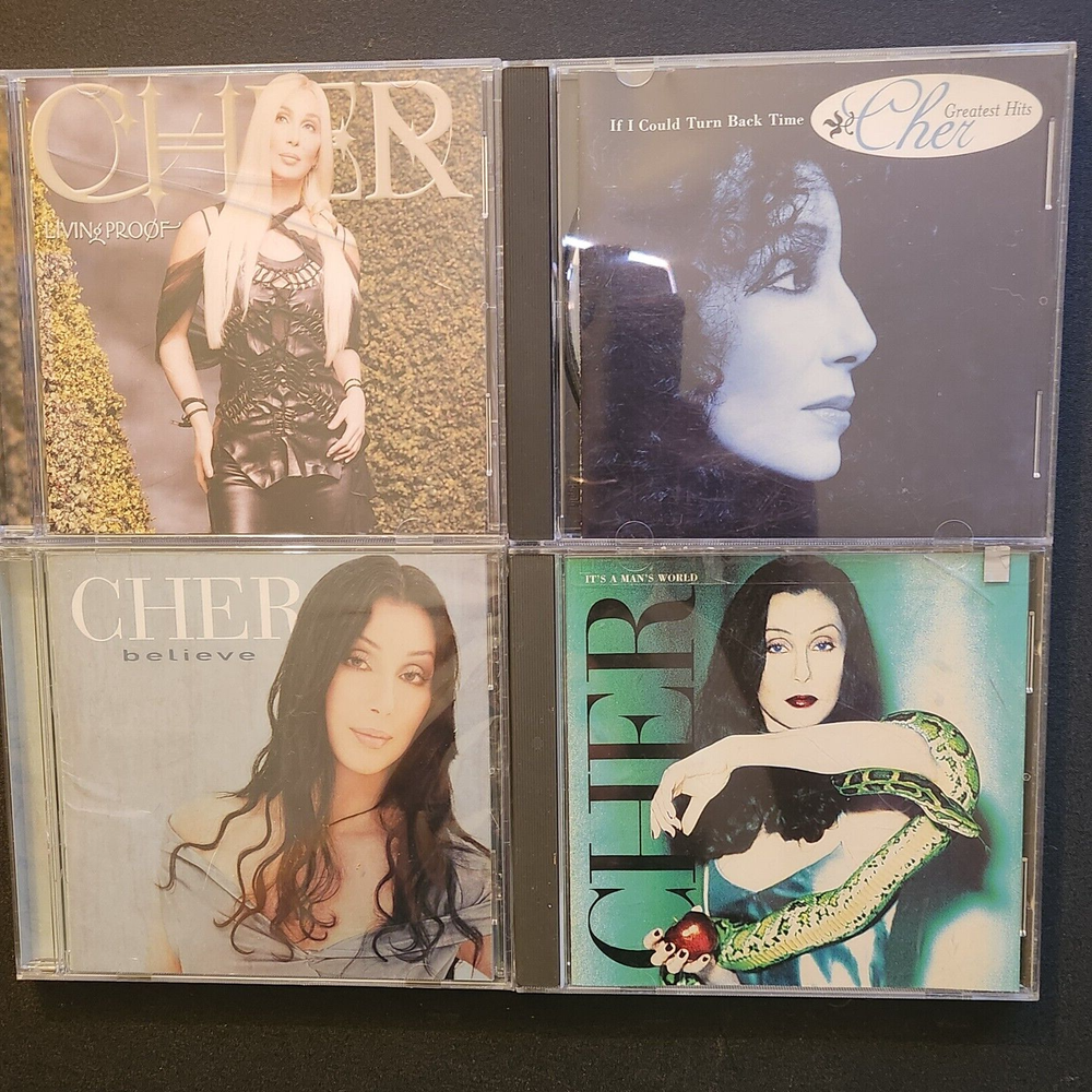 CD Set Cher Believe, It's A Man's World, Greatest Hits, Living Proof EC