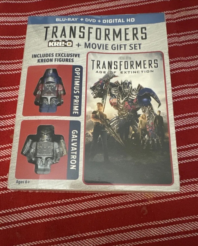 TRANSFORMERS AGE OF EXTINCTION 2 KRE-O FIGURES BLU-RAY DVD DIGITAL HD LEGO Set