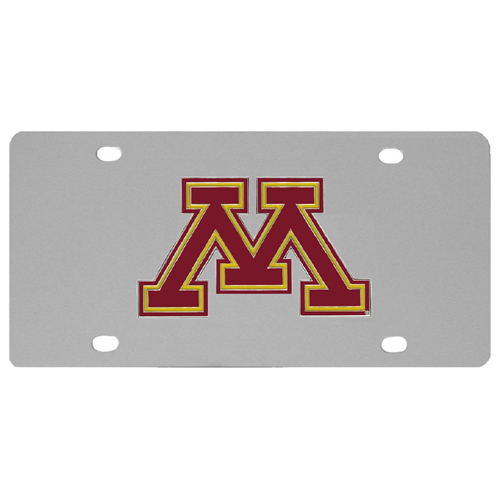 minnesota golden gophers college football steel car tag license plate