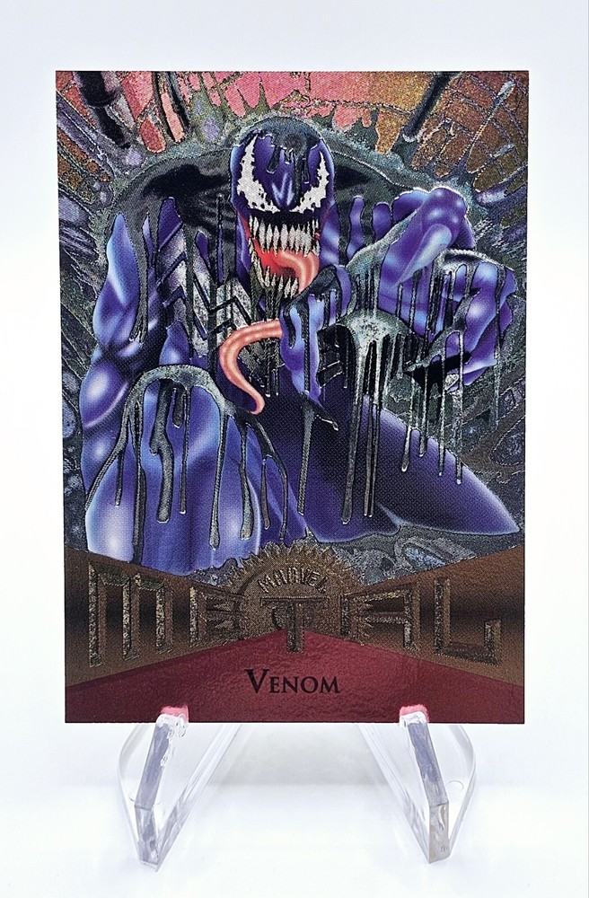 Venom 1995 Fleer Marvel Metal Comics Card No. 80