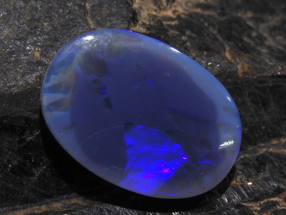 Australian Opal Multi Fire Smooth Oval Shape Cabochon 19X13X5MM Approx