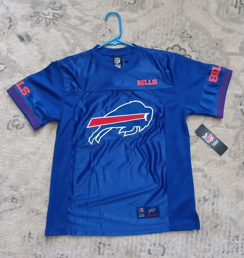 Buffalo Bills NFL Team Apparel Large Logo Football Jersey size Youth 14-16