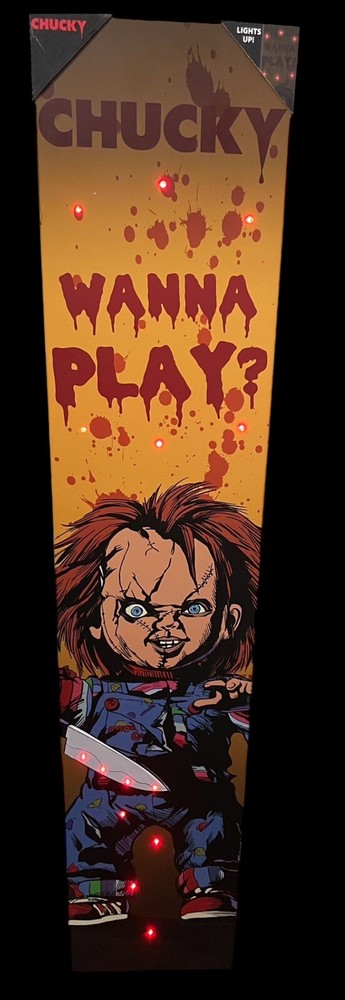 🔥Home Depot Home Accents Holiday ANIMATED CHUCKY Light Up  Halloween Decor🔥