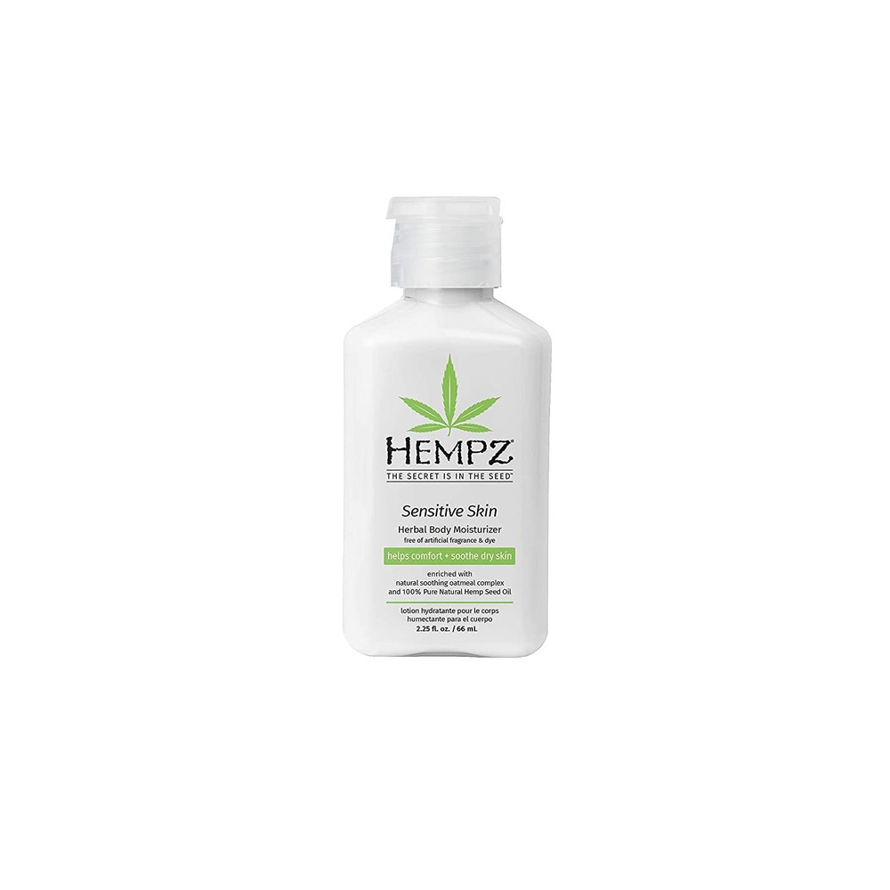 Hempz Sensitive Skin Herbal Body Moisturizer with Oatmeal, Shea Butter for Wome