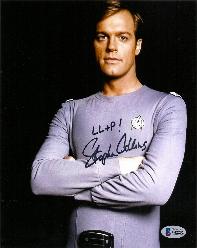 STEPHEN COLLINS as DECKER SIGNED 8X10 PHOTO 