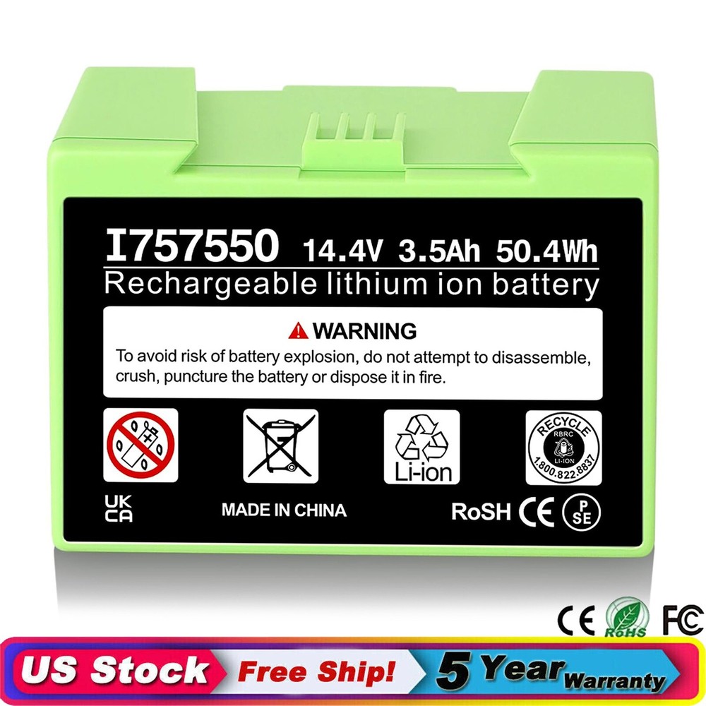 iRobot Roomba i3 i4 i7 e5 e6 7150 7550 5150 e5158 e5154 Replacement Battery ABL-D1 3.5Ah-image