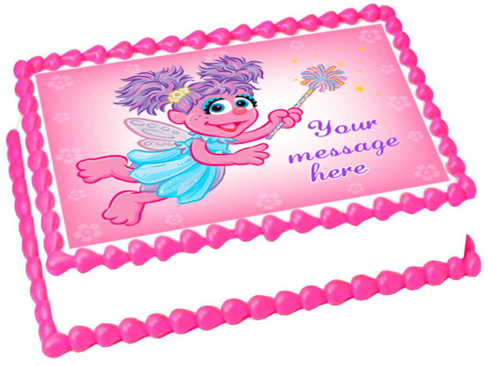 ABBY CADABBY Edible Cake Topper for Birthday Party Decorations-image