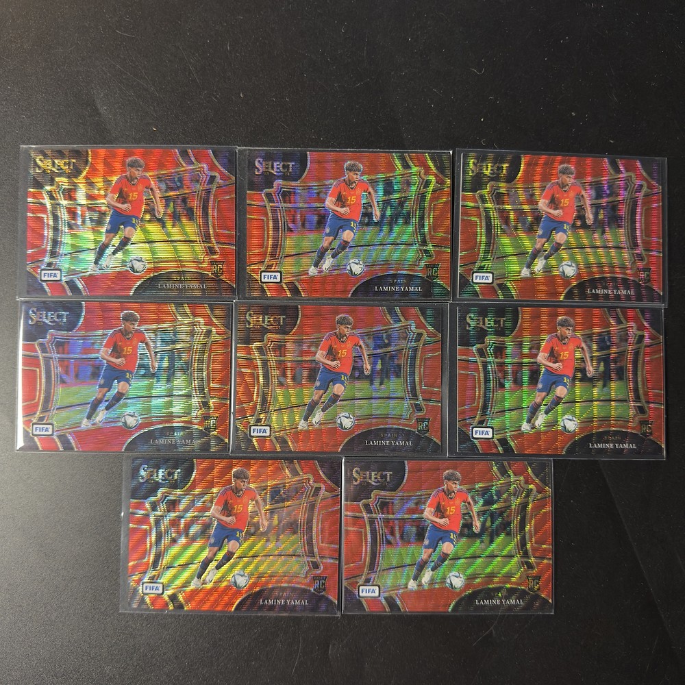 Lamine Yamal 2023-24Panini Select FIFA Field Level Red Wave Barcelona /149 lots8