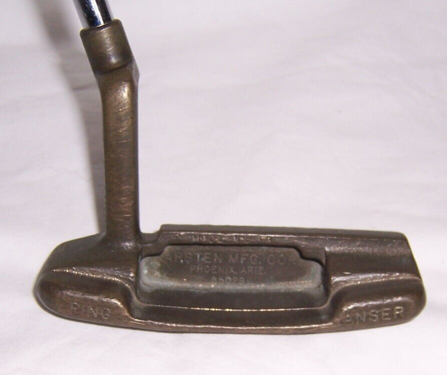 Vintage Ping Karsten Anser 85029 Original Long Step Bronze Putter 36” Made In US
