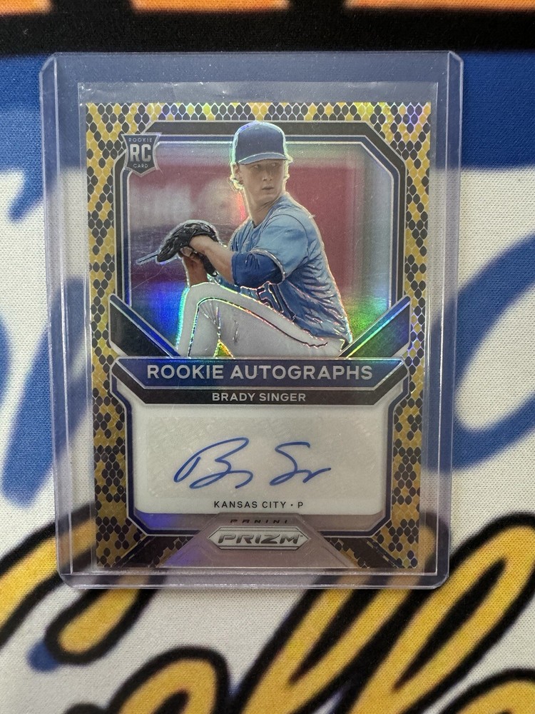 Panini Prizm Rookie Auto Brady Singer Snake Skin /35