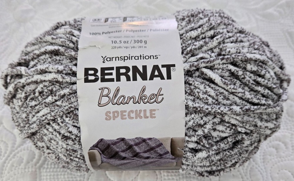 Yarnspirations Bernat Blanket Speckle Yarn- Dapple Shadow