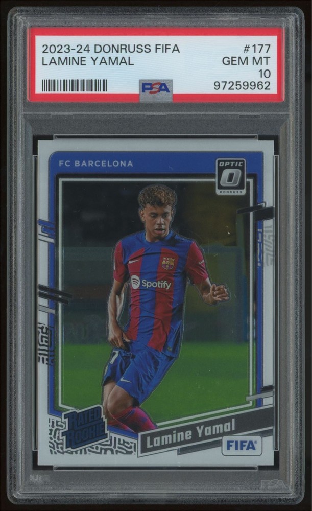 2023 Donruss Optic Lamine Yamal PSA 10 FC Barcelona #177