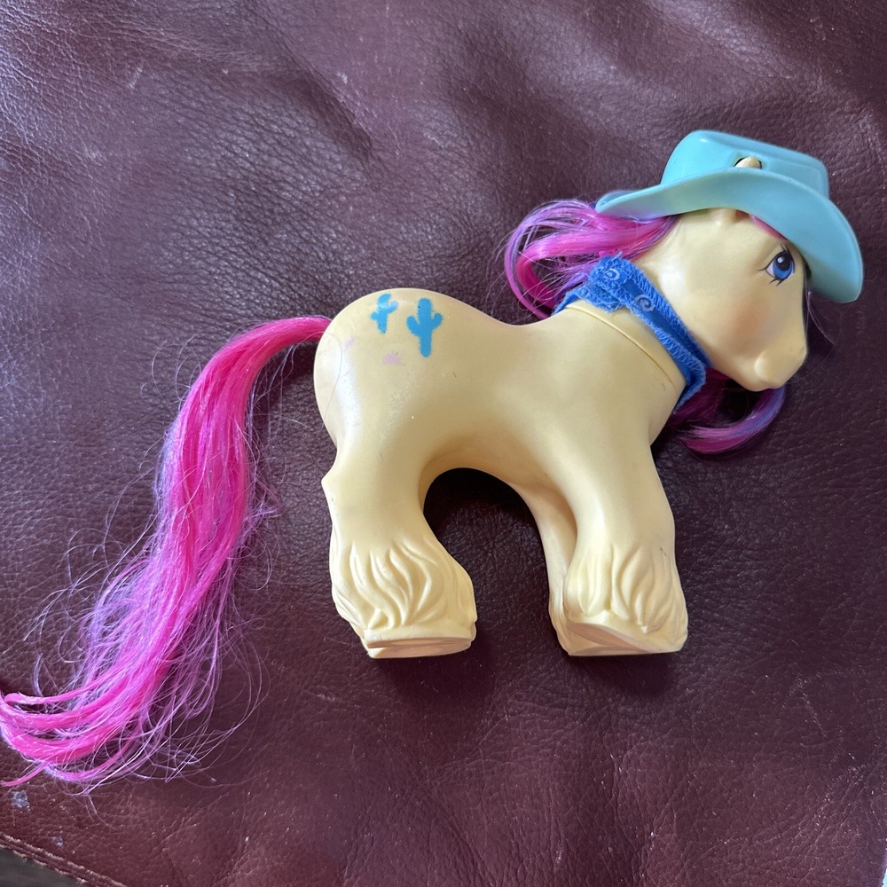 Vintage Hasbro My Little Pony Big Brother TEX 1987 G1 Cactus Cowboy w/  bandana