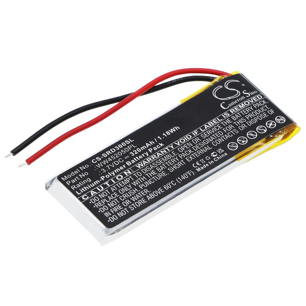 Battery for Scala Rider Q3,Rider FM,Rider Solo P/N: WW452050PL 320mAh