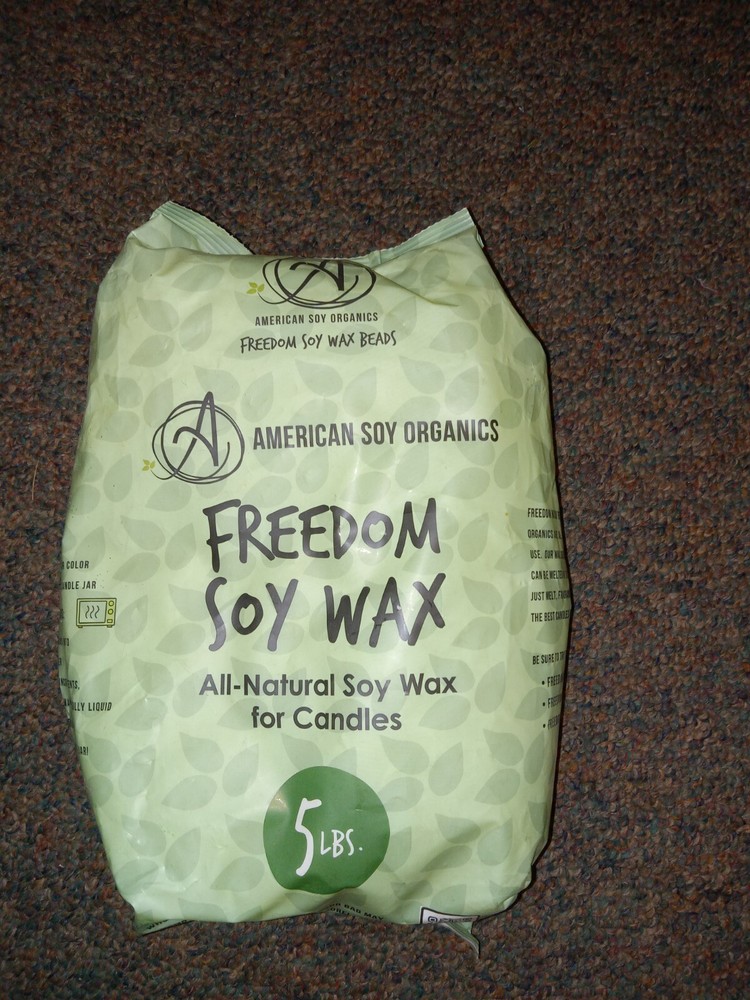 American Soy Organics 5 lb Freedom Soy Wax Beads Candle Making Candles
