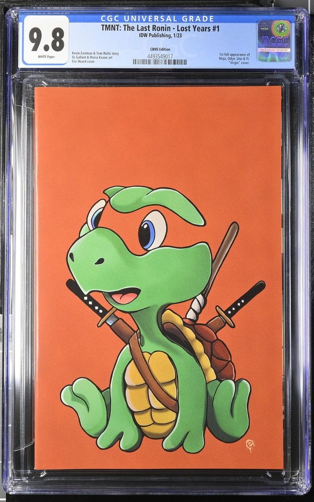 TMNT: The Last Ronin - Lost Years 1 CGC 9.8 Negative Space Virgin Variant w COA