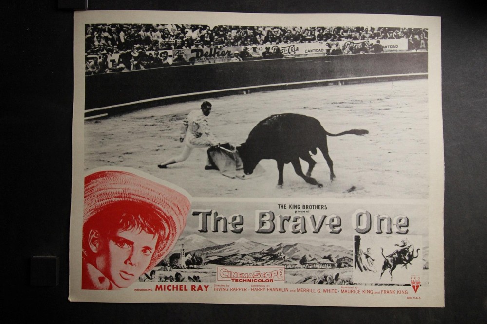 COMPLETE SET: 8 1956 THE BRAVE ONE MOVIE LOBBY CARDS~MICHEL RAY~ELSA CARDENAS~