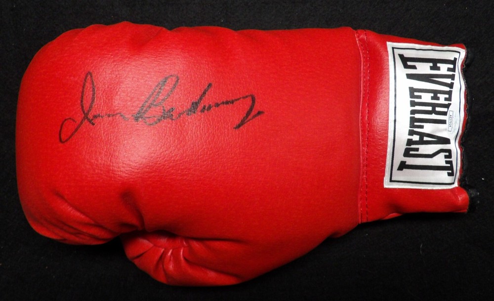 Iran Barkley Signed Red Everlast Boxing Glove - JSA Certified