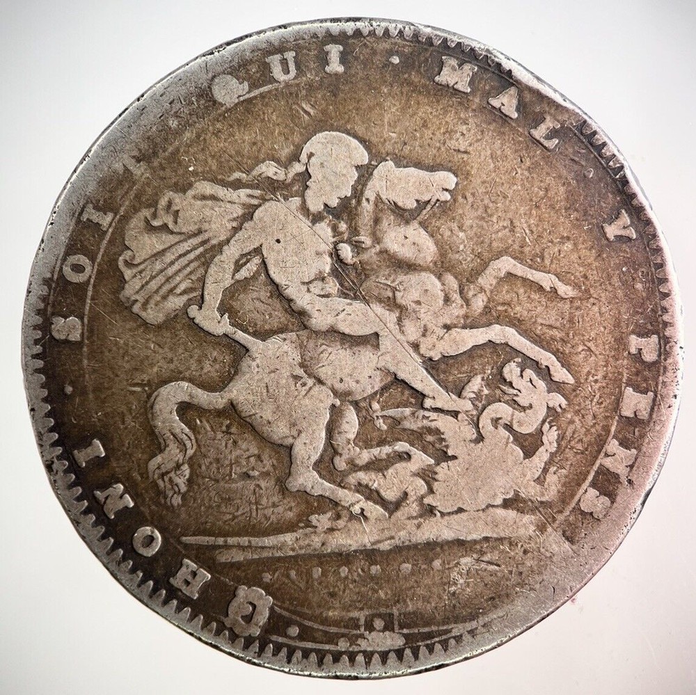 1820 George III 3rd One Crown Silver Coin | Collectable Grade