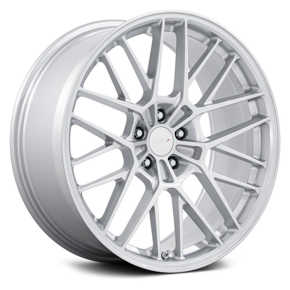 TSW Daytona 22x9 Silver Wheels 5x112 66.56mm Offset Set of 4