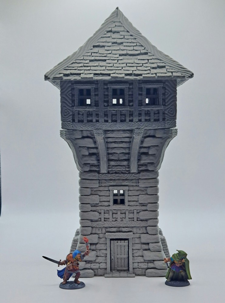 3d Printed Fantasy Wizards Tower 28mm | 32mm DnD Miniatures, Tabletop, RPG, War