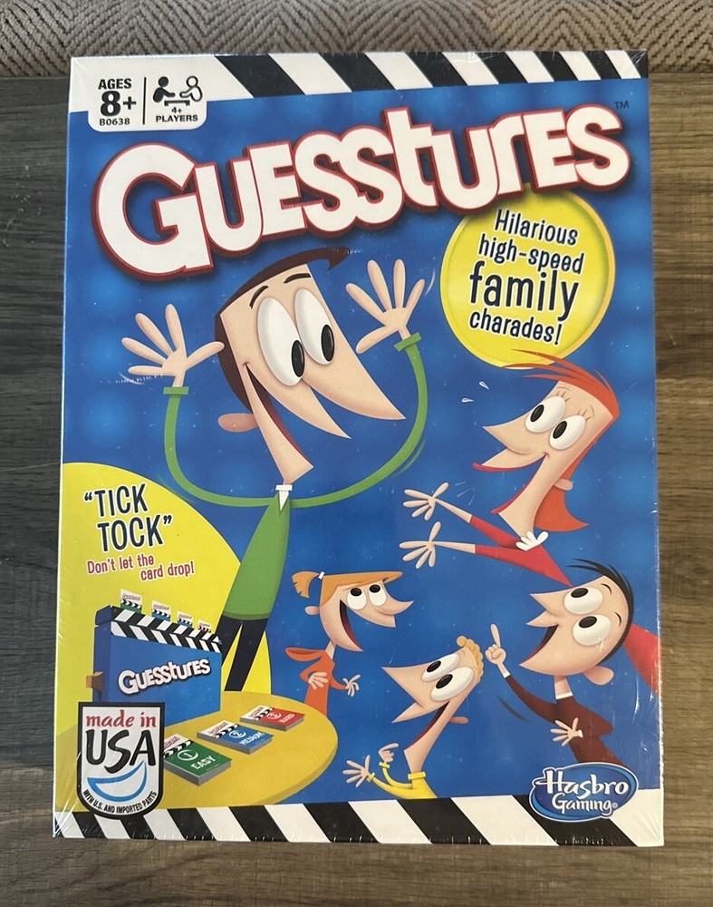 Guesstures Kid’s / Family Game 2014 Hasbro Gaming Like Charades Brand New Sealed