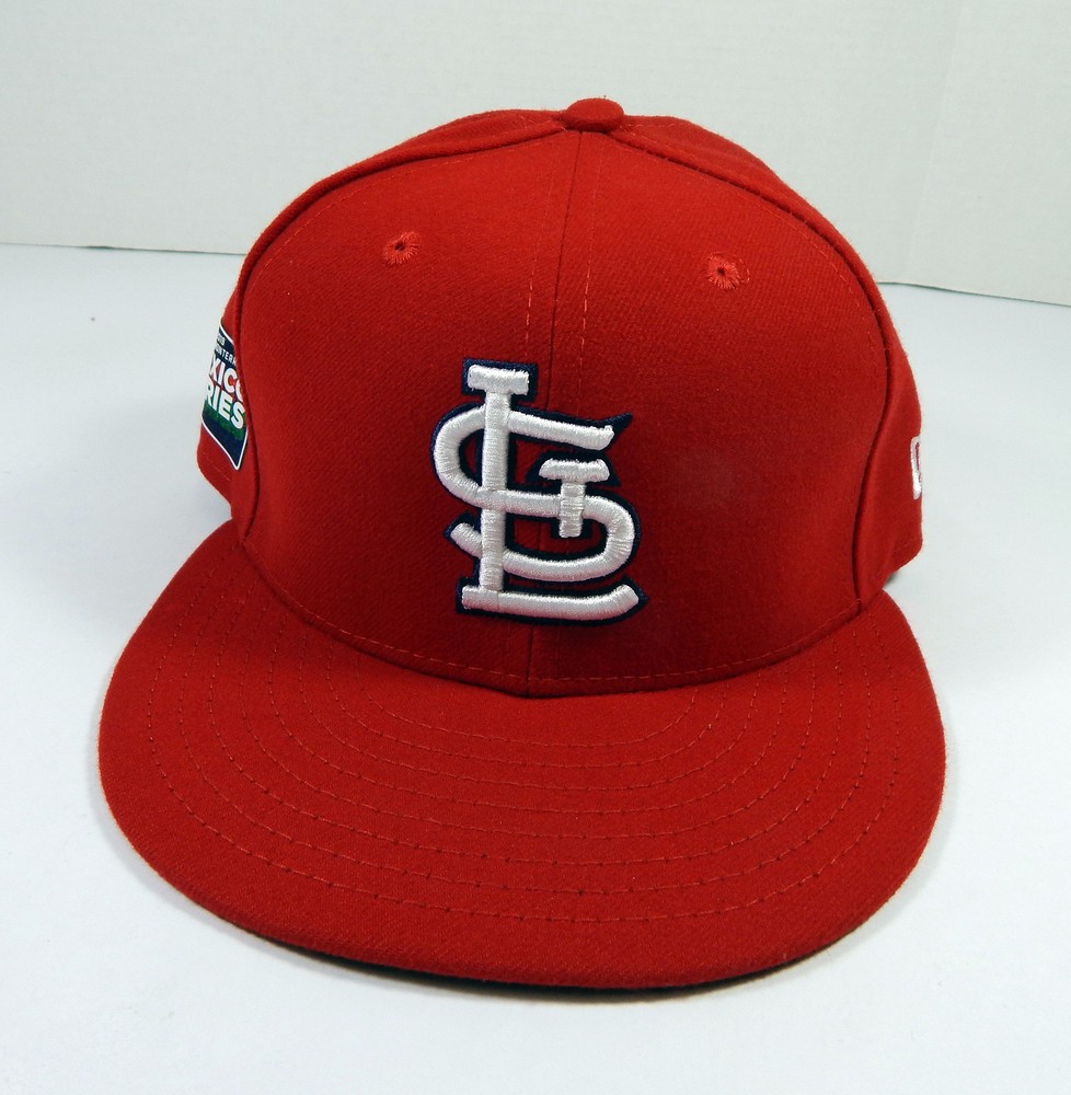 2019 St. Louis Cardinals Game Used Red Hat Monterrey Mexico Series Patch 7 30