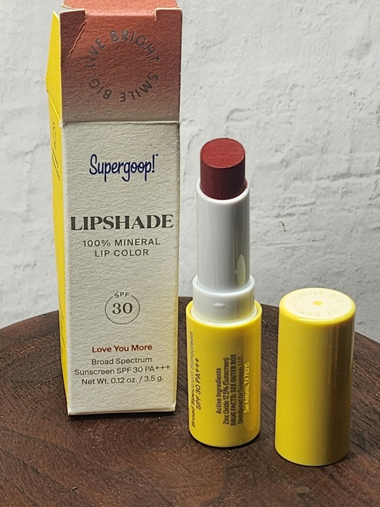 Supergoop Love You More Hydrating Mineral SPF 30 Lipshade Exp 6/25