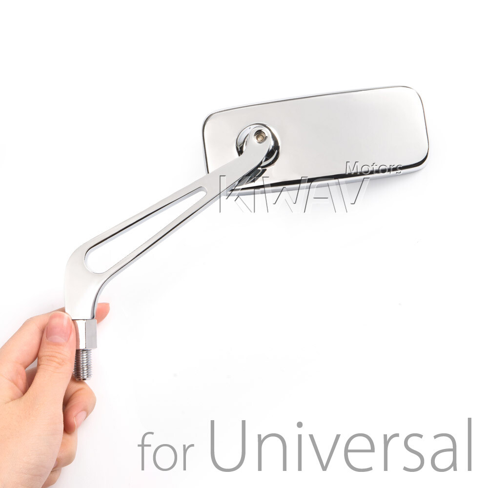 MIRROR CONVEX CNC aluminum CLASSIC CHROME fits HD DYNA SUPER GLIDE SWITCHBACK