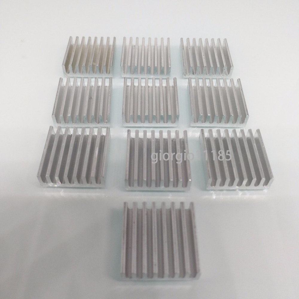 NJ STOCK  10pcs 20 x 20 x 6mm Heat Sink Cooling Aluminum Heatsink CPU IC LED