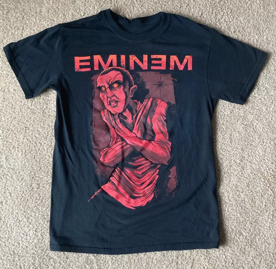 hot Eminem Black Short Sleeve 100% Cotton All Size T-Shirt Adults TT199